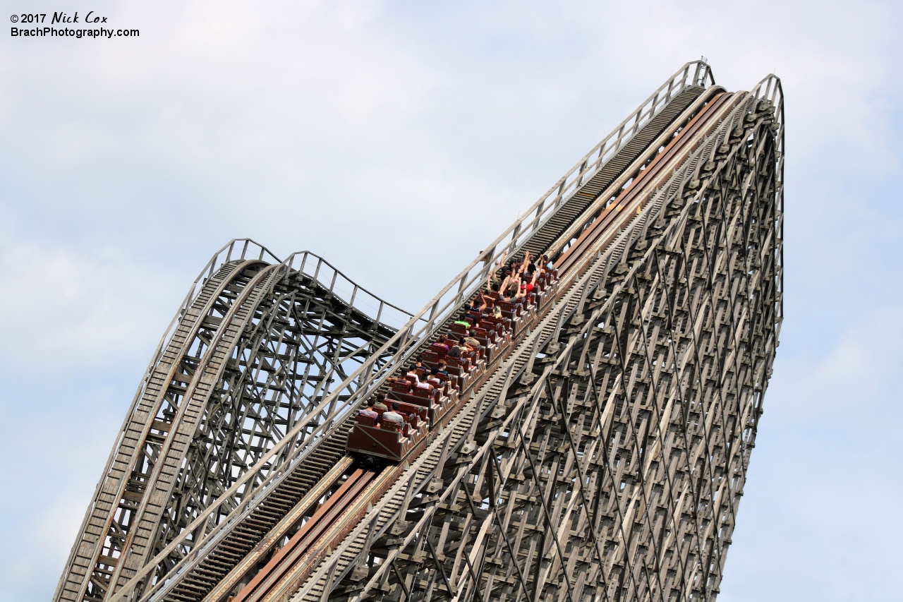 The lift hill.