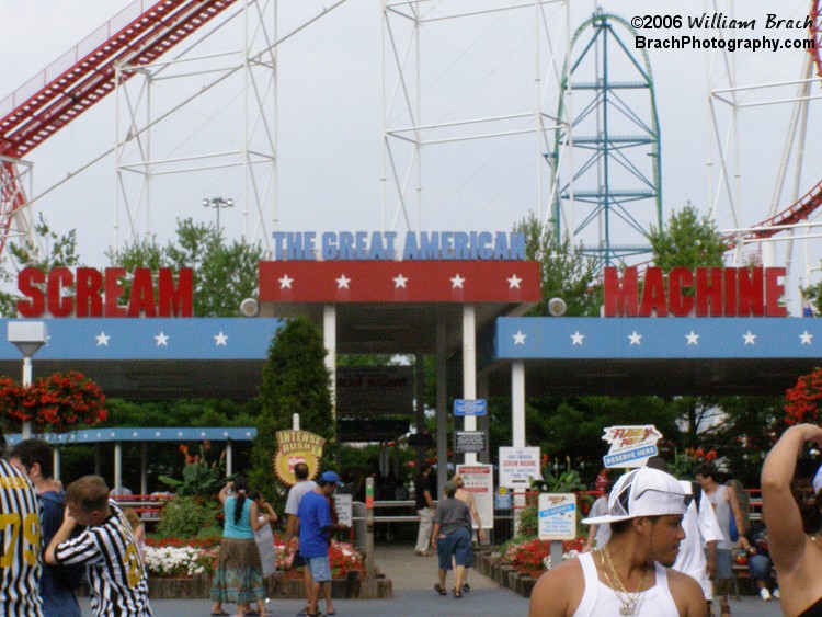 Entrance to the Great American Scream Machine.