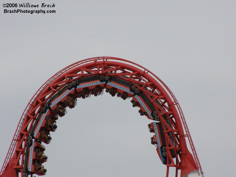 Great American Scream Machine's vertical loop.