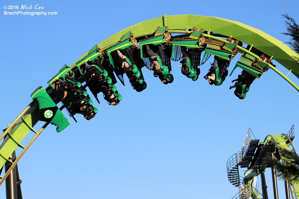 The train in the corkscrew.