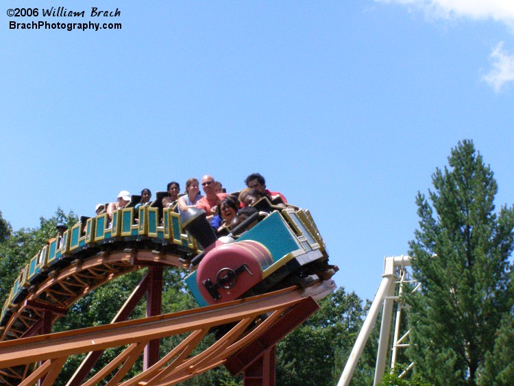 Blackbeard's Lost Treasure Train only has 1 train and has approximately 20 cars.