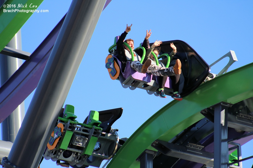 Riders enjoying their time on the Joker.