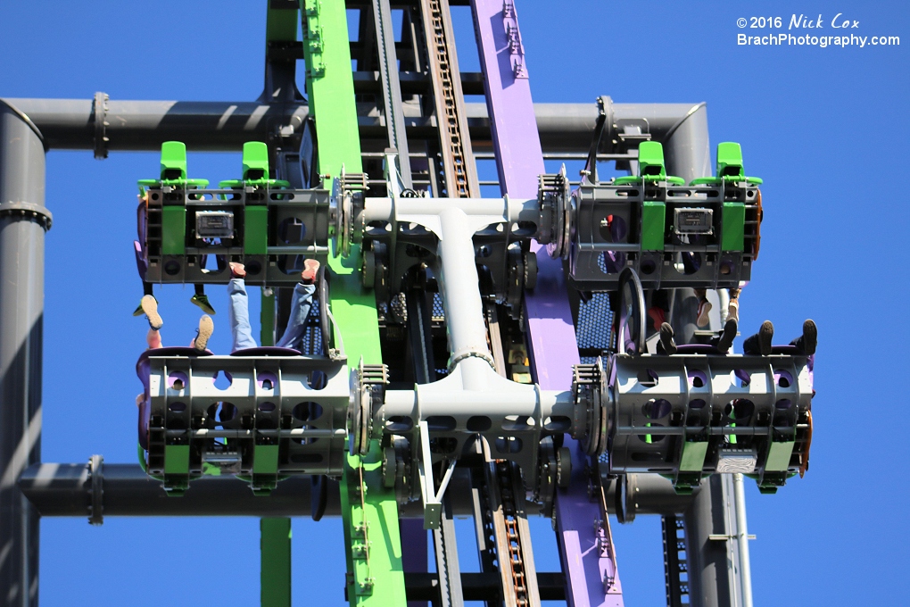 The train headed up the lift hill.