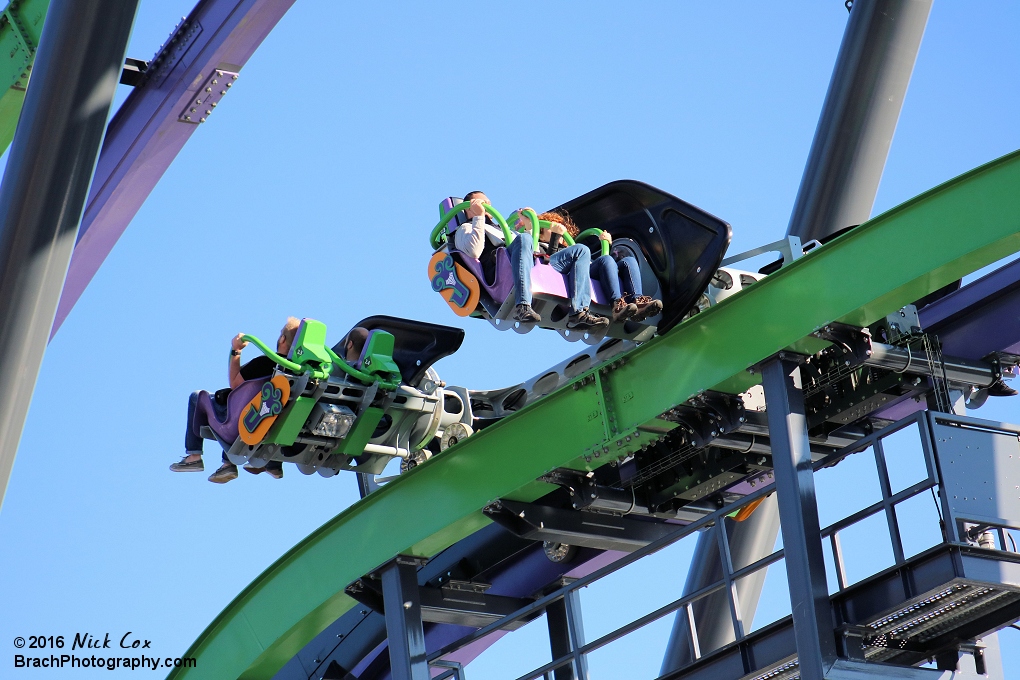 A train on the brake run.