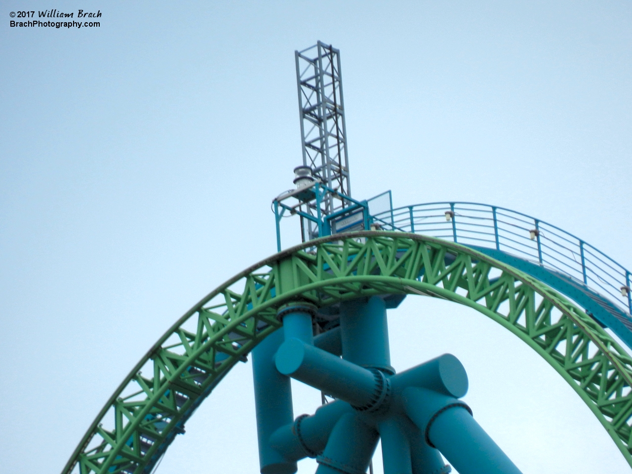 Situated 456ft up in the air, the tallest coaster in the park is Kingda Ka.  No, really!