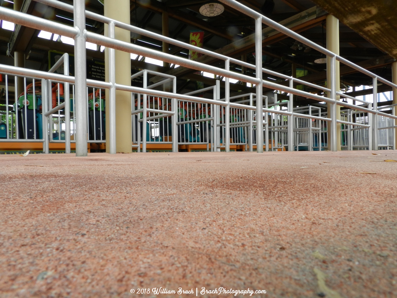 The ride was down the day I visited (again!) in 2018 and I was able to grab this Ant-Perspective view of the station.