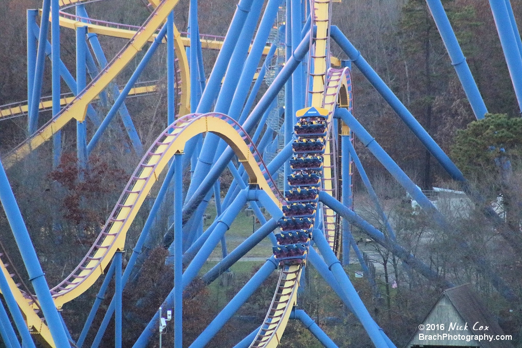 Nitro headed up the first airtime hill.