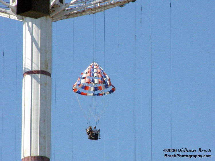 You go up quite high on this ride that provides a spectacular view of the park.