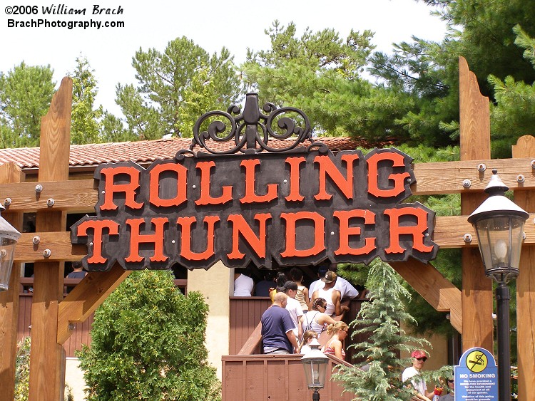 Entrance to Rolling Thunder.