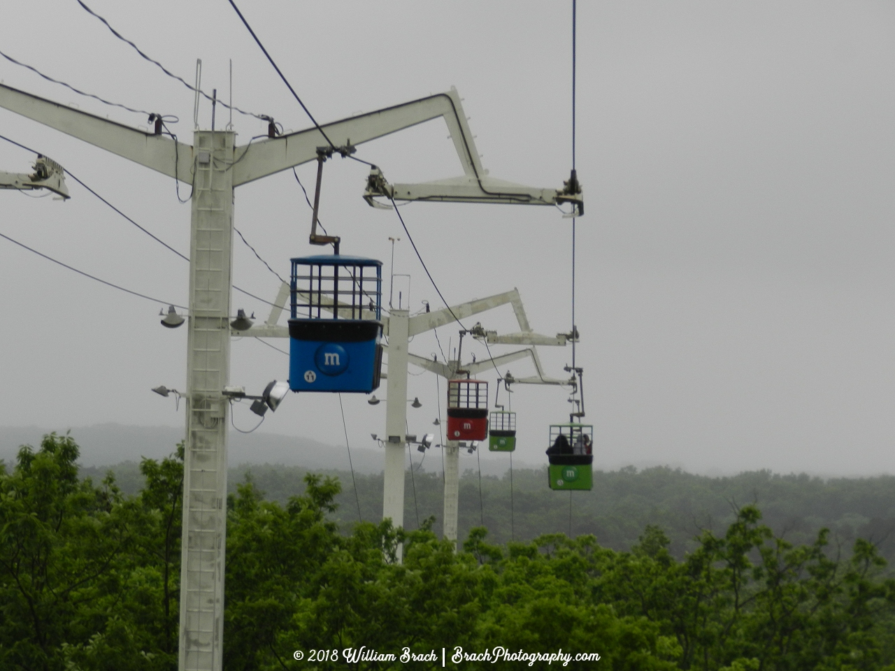 Von Roll Skyway at Six Flags Great Adventure in Jackson, New Jersey.