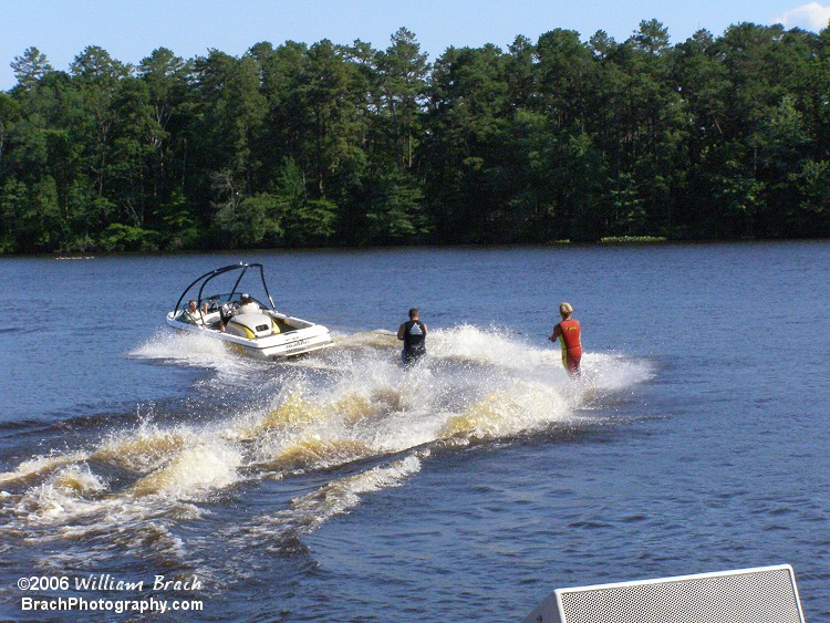 Water Skiing stunt masters.