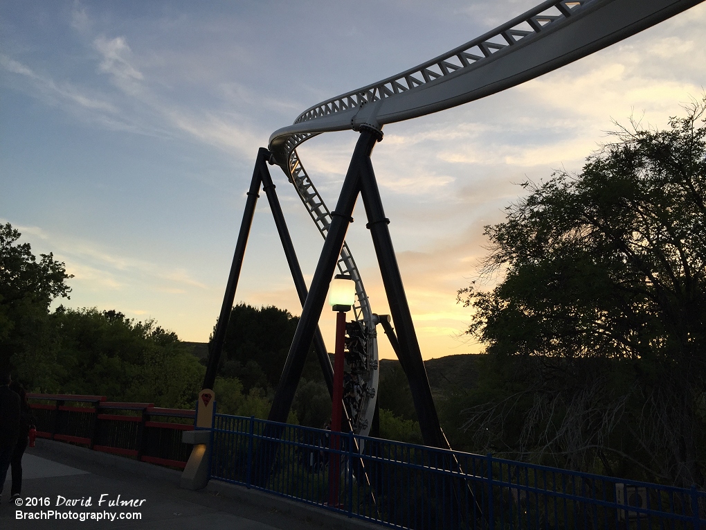 Train diving down on Full Throttle.