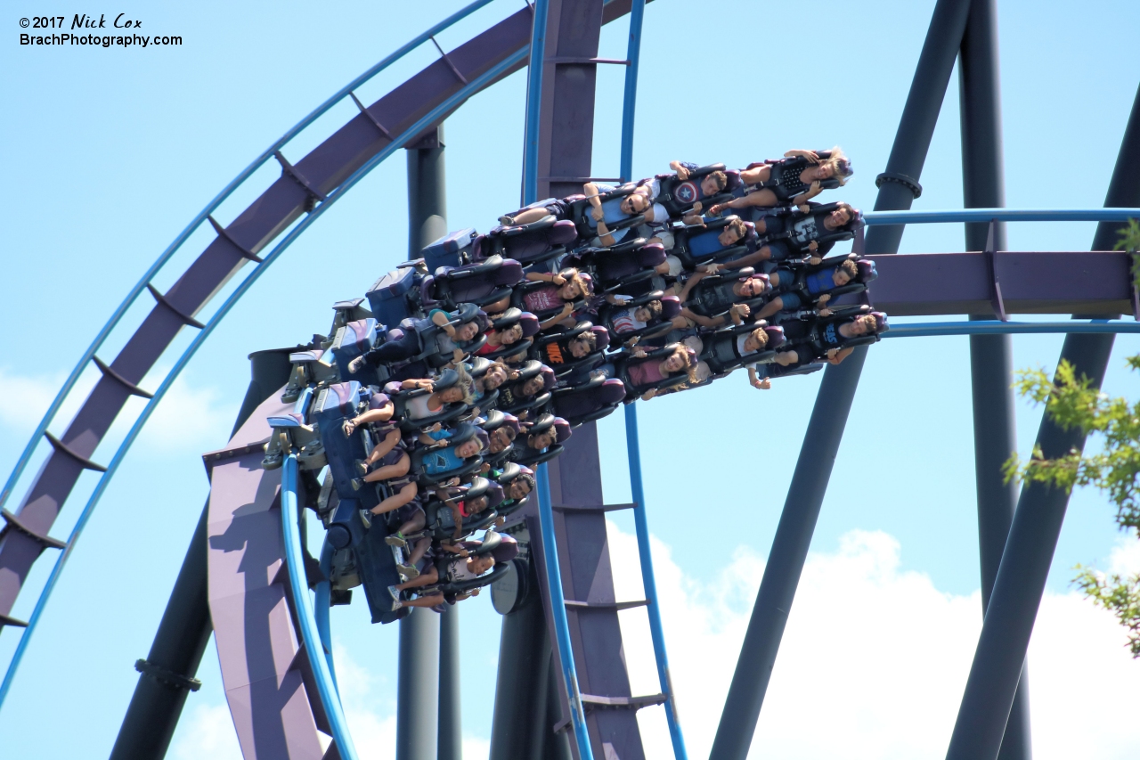 Curvy track sending the train to the Zero-G.