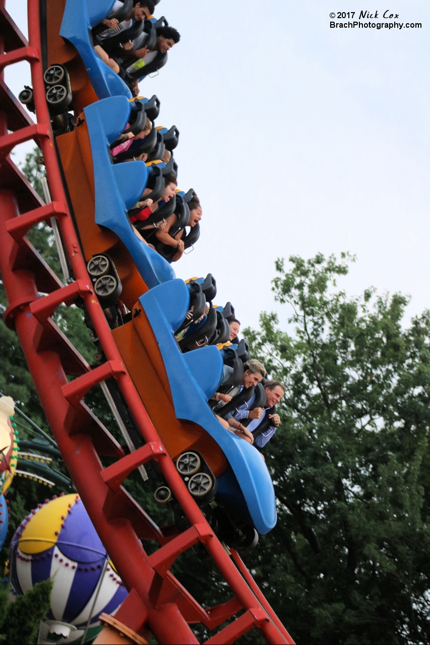 The train exiting the cobra roll.