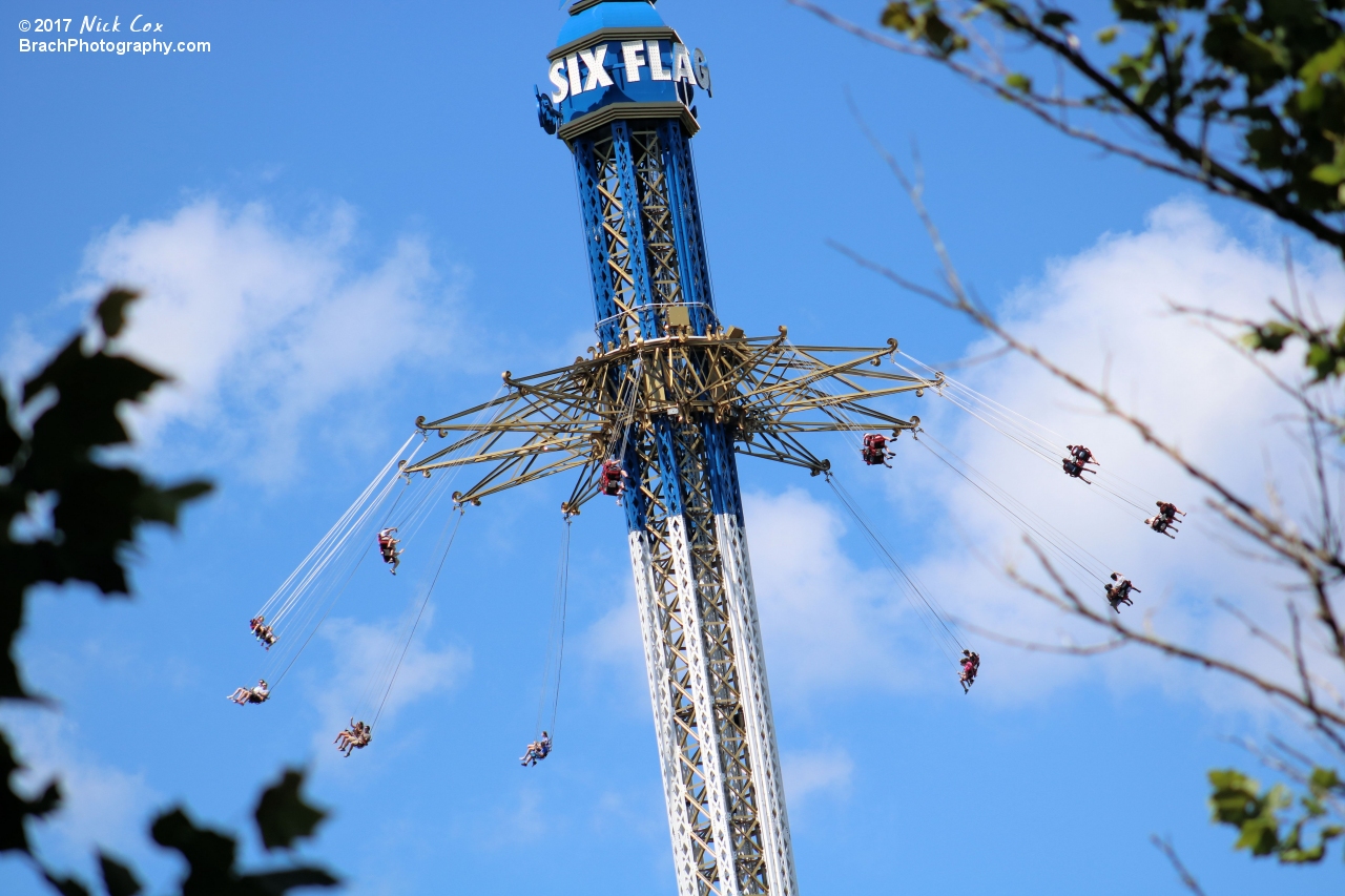 The swings at over 400 feet tall.