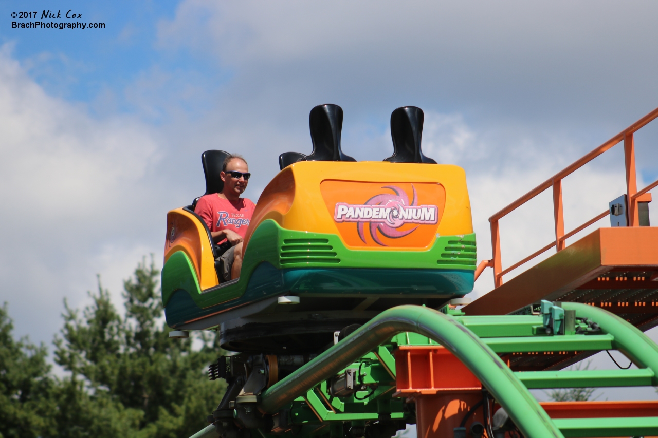 The train on the Mid-Course Brake Run.