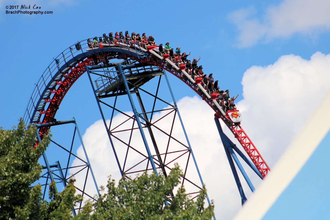 The drop from over 200 feet in the air.