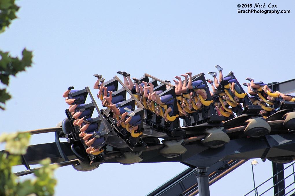 The train going through the Zero-G roll.