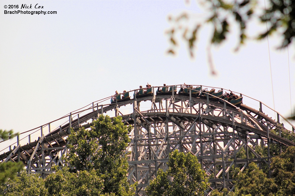 The train at the top of the hill.