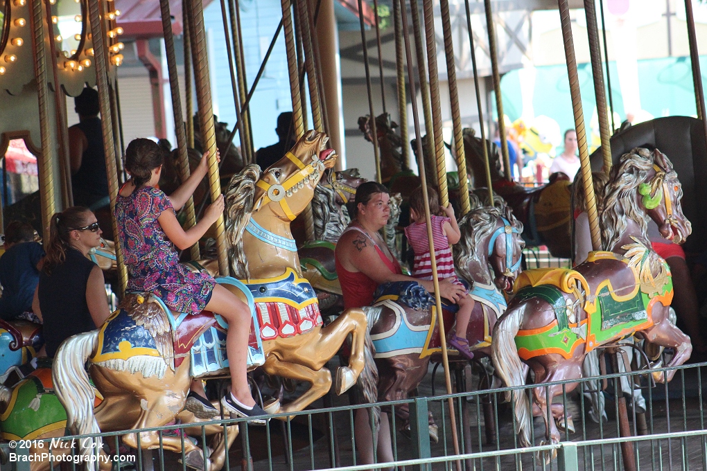 Carousel horses.