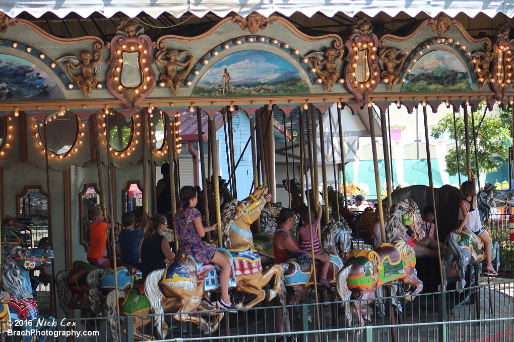 Carousel horses.