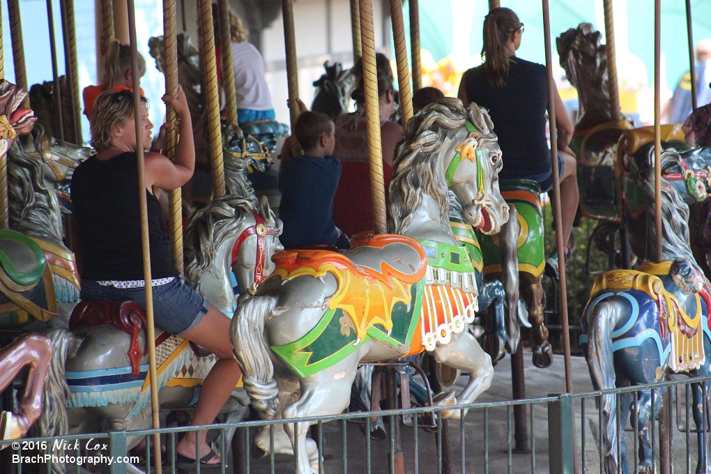 Carousel horses.