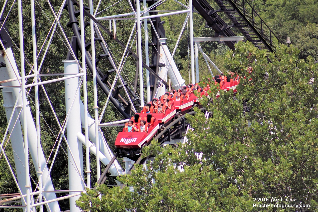 The train after the mid-course brake run.