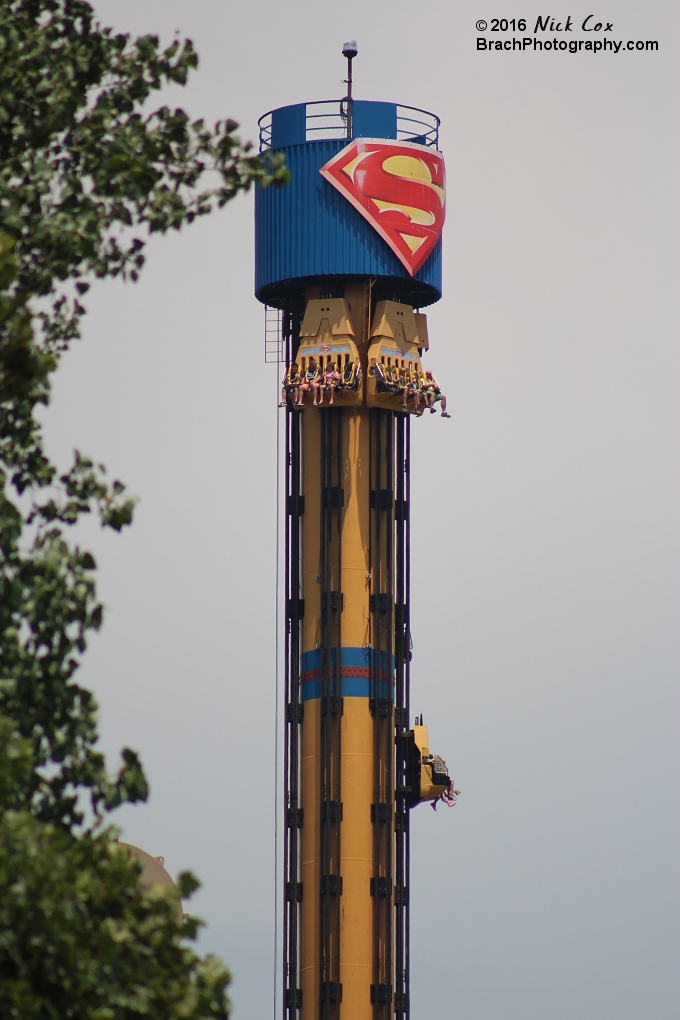 The drop tower itself.