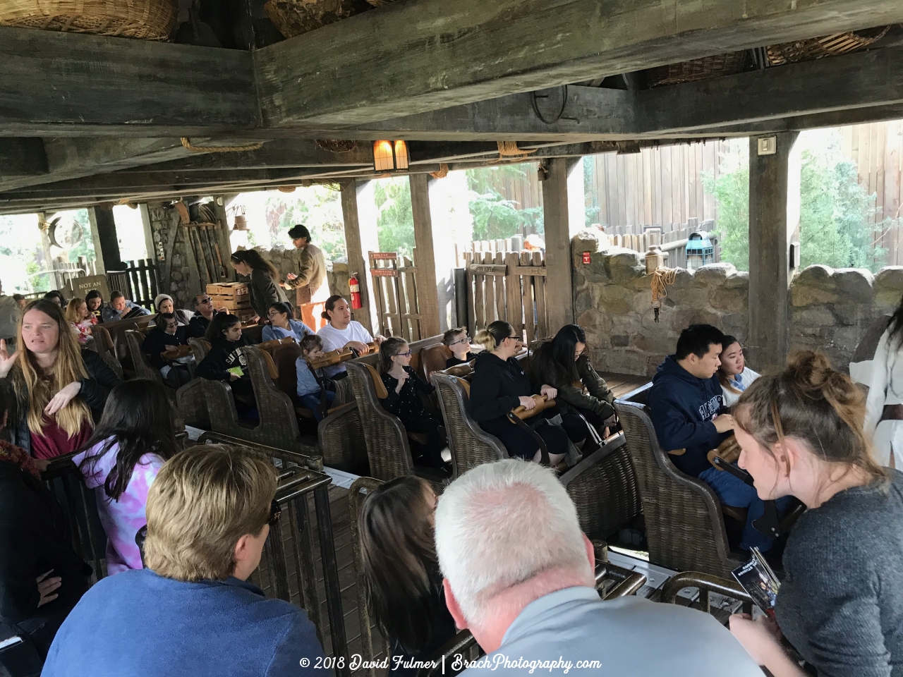 Very full station at Flight of the Hippogriff.