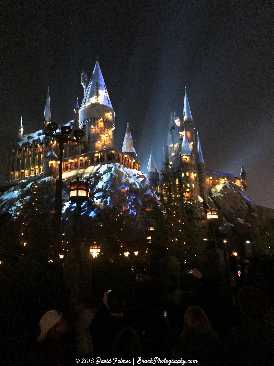 Holiday show using the mountain that Hogwarts was built on.