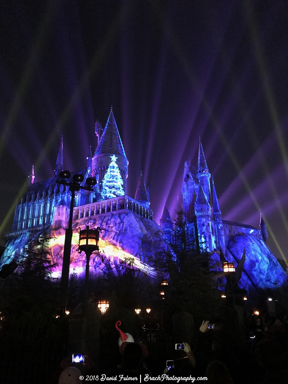 Holiday show using the mountain that Hogwarts was built on.