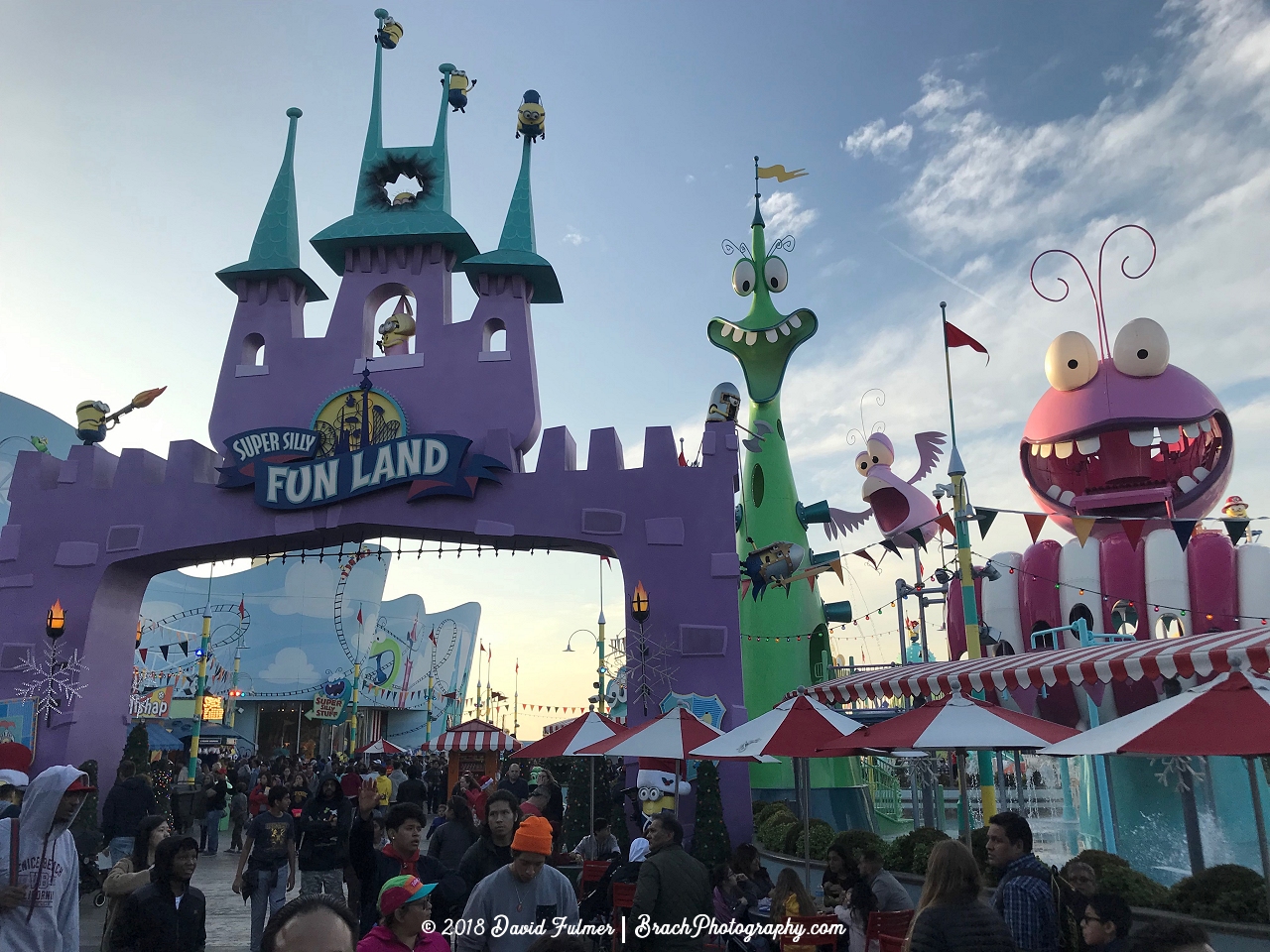 Entrance to the Super Silly Fun Land section at Universal Studios Hollywood.