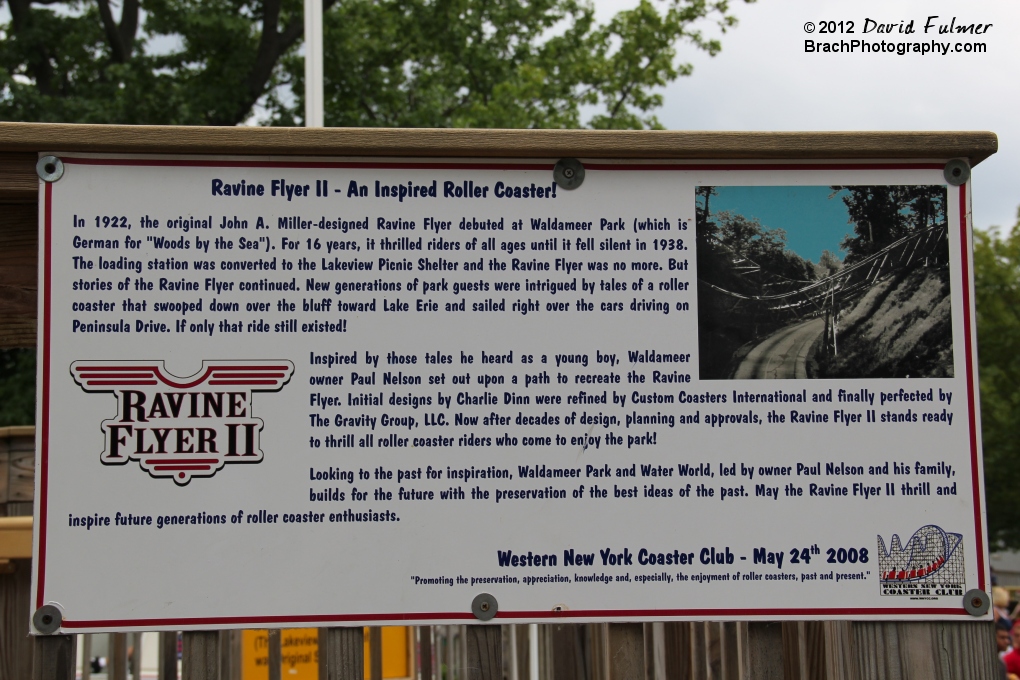 Story about Ravine Flyer how the got the sequel! This coaster opned on May 24, 2008.