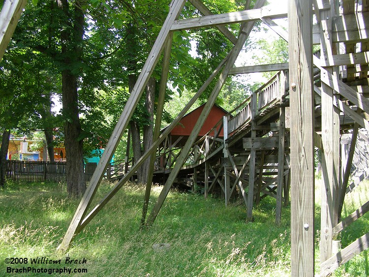 Looking towards the station from the brake run.