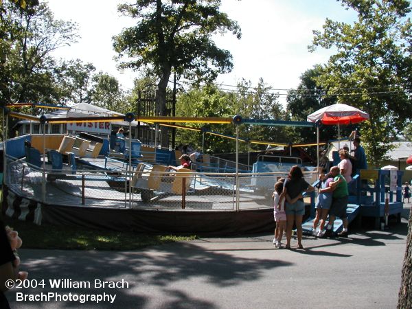 Williams Grove had a few very unique rides that you won't find at any other amusement park.  Twister is one of them.  It's kind of like the Tilt-a-whirl, only manually braked by the ride-op to allow for each car to spin at crazy speeds.