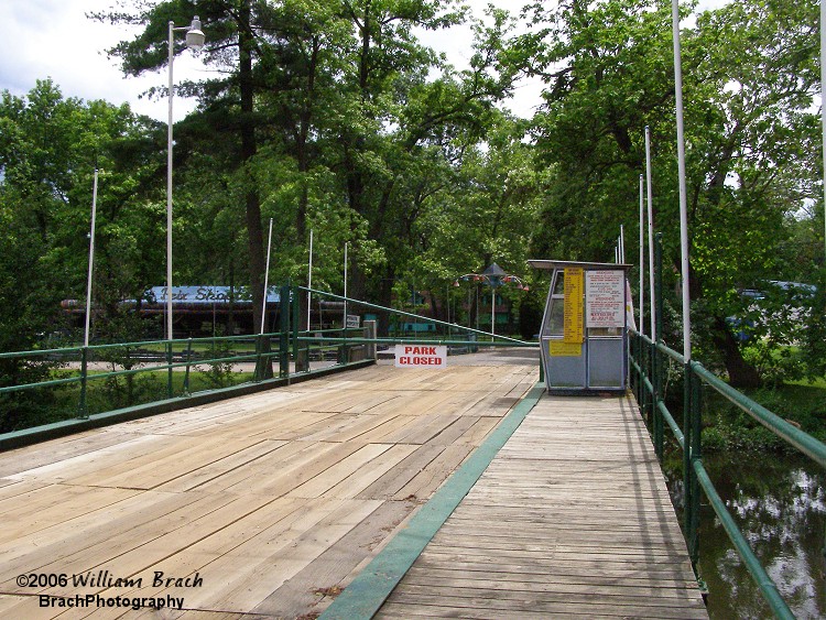 This is never a good sign to see - an amusement park closed.